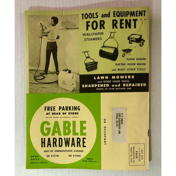 Vintage 1962 Gardening Guide Gable Hardware Catalog Germantown Ave Philadelphia - Picture 12 of 12